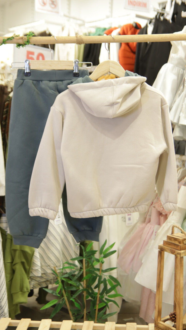 Erkek Çocuk Eşofman Takım 4-8 Yaş 7736 Mint - 4