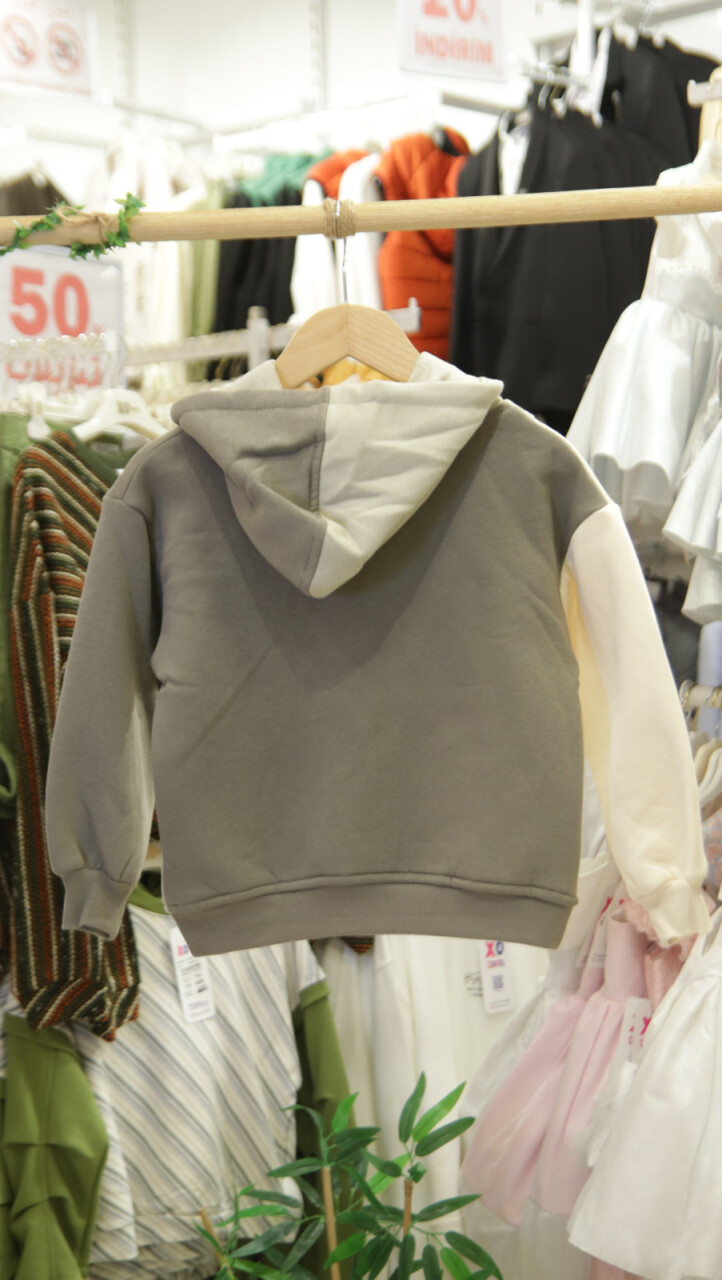 Erkek Çocuk Eşofman Takım 4-8 Yaş 7738 Haki - 6