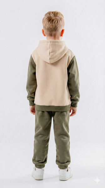 Erkek Çocuk Eşofman Takım 4-8 Yaş 7737 Ekru - 2