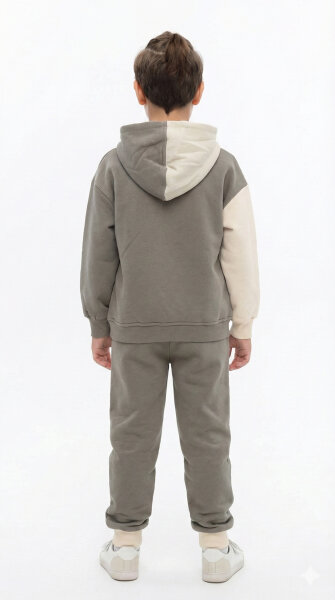 Erkek Çocuk Eşofman Takım 4-8 Yaş 7738 Haki - 2