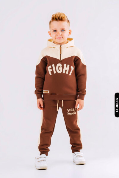 Erkek Çocuk Eşofman Takım 4-8 Yaş 7741 Bordo - HYPE