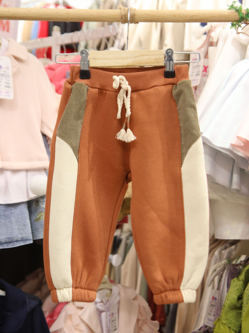 Erkek Çocuk Eşofman Takım 1-5 Yaş 7535 Bej - Kermit - 8