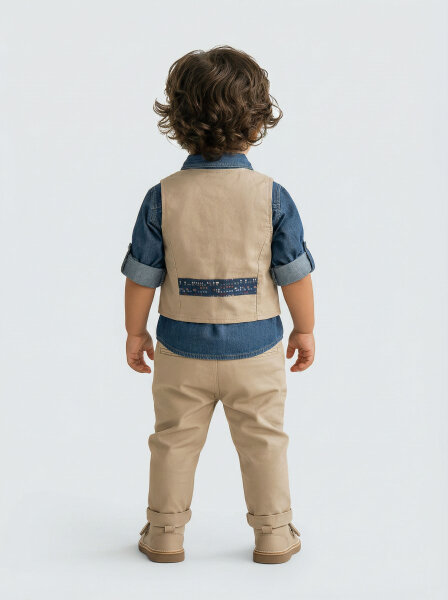 Erkek Çocuk Alt Üst Takım 3-12 Ay 6176 Mavi - 3