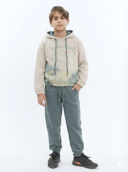 Erkek Çocuk Eşofman Takım 4-8 Yaş 7736 Mint - HYPE