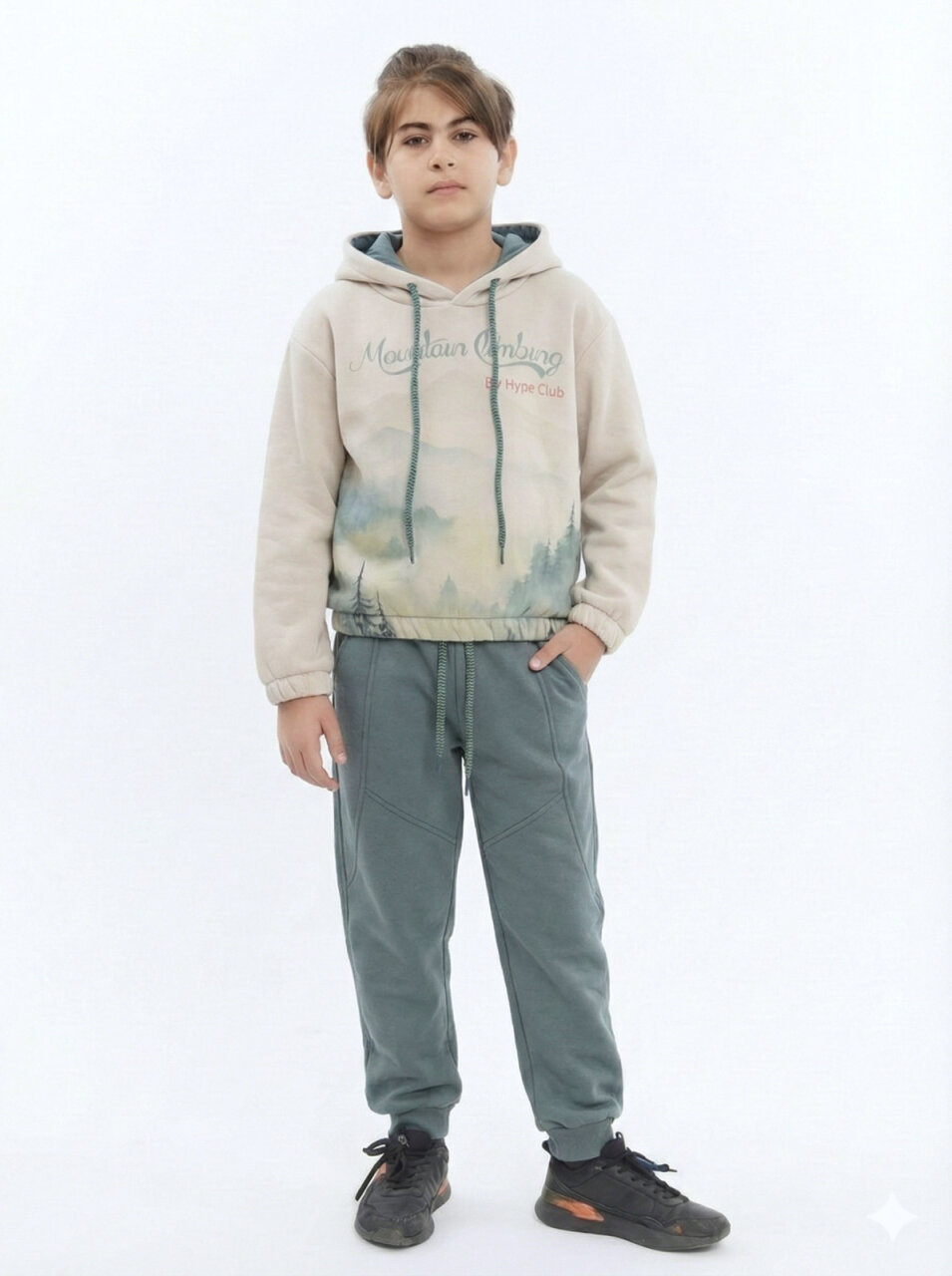 Erkek Çocuk Eşofman Takım 4-8 Yaş 7736 Mint - 1