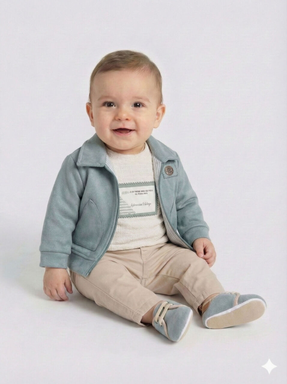 Erkek Çocuk Alt Üst Takım 3-12 Ay 1506 Mint - 1