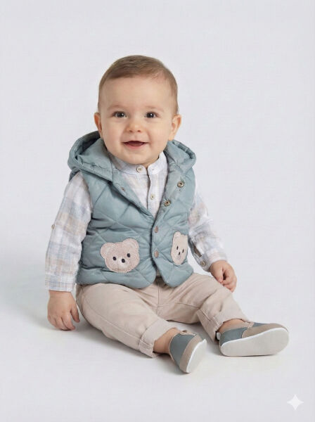 Erkek Çocuk Alt Üst Takım 3-12 Ay 1504 Turkuaz - HYPE