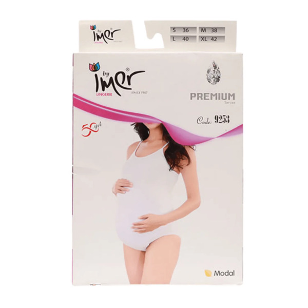 İmer Hamile Çıt Çıt Body 9253 White - İmer