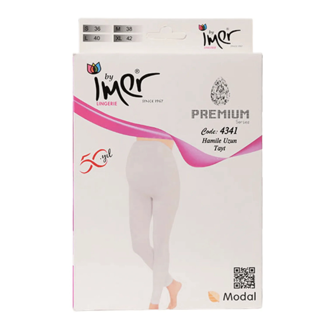 بنطلون حمل طويل من إيمر 4341 أبيض - 3