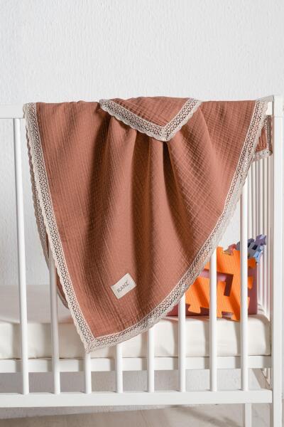 Kanz 4 Kat Kopanaki Müslin Pike Knz-017 Kiremit - Kanz