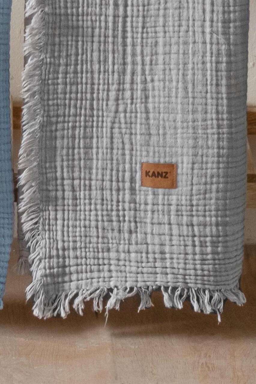 Kanz Bebek 4 Kat Müslin Örtü Knz-027 Gri - 2