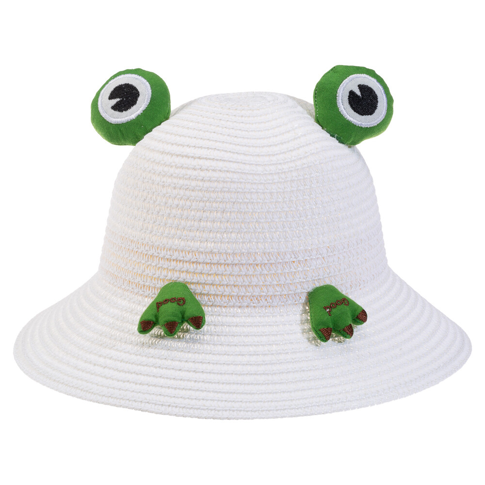 Kitti Bebe Hasır Şapka ( 2-6 Yaş ) Y24700-05 Beyaz - 1