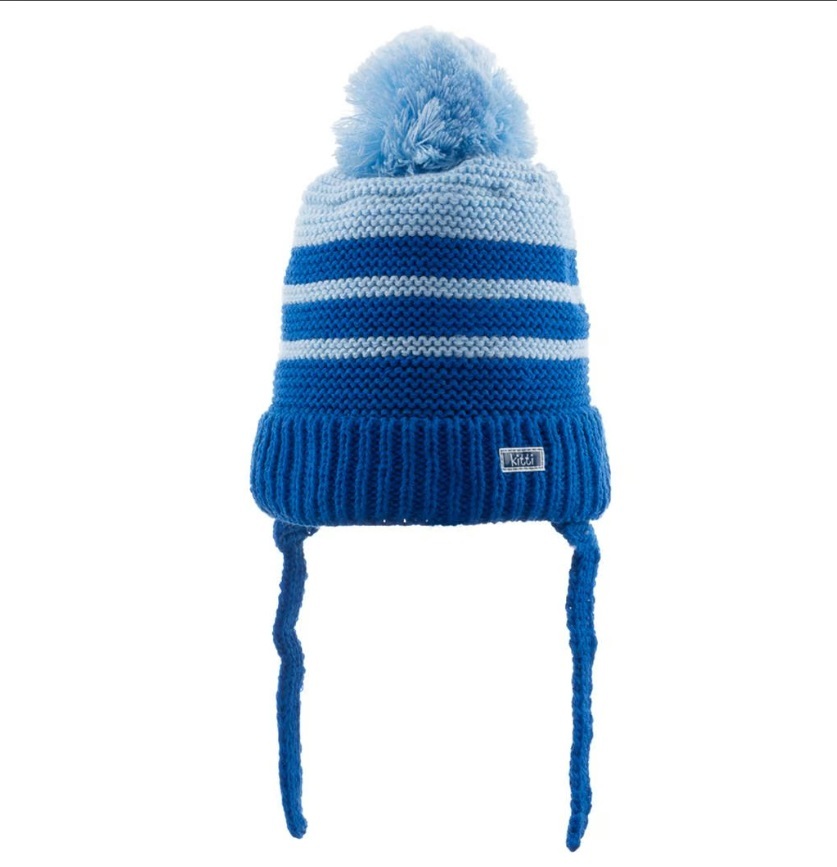 Kitti Bebe Erkek Kulaklı Bere (0-18 Ay) K23110-04 Mavi - 1