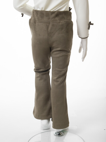 Pelerin Detaylı Kız Çocuk 3'lü Alt Üst Takım 4-10 Yaş 4406 Haki - 11