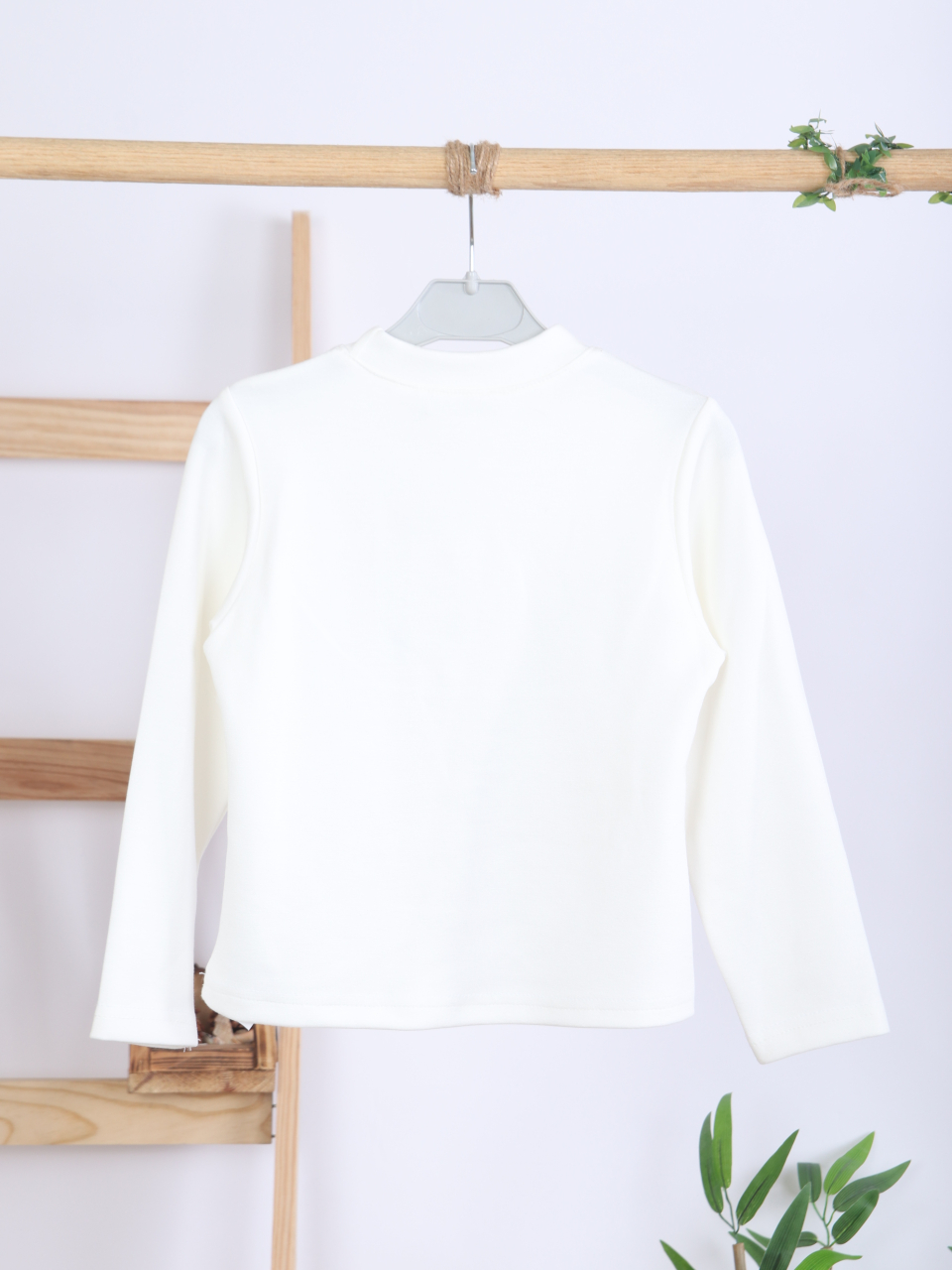 Kız Çocuk Tüvit Ceket ve Deri Pantolon 3'lü Takım 4-14 Yaş 4409 Bej - Kahverengi - 7