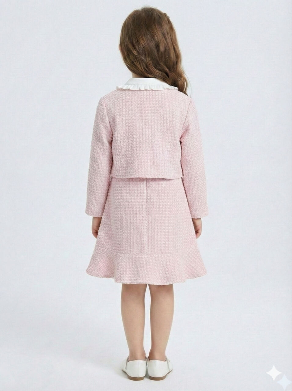 Kız Çocuk Elbise 2-7 Yaş 4421 Pembe - 2