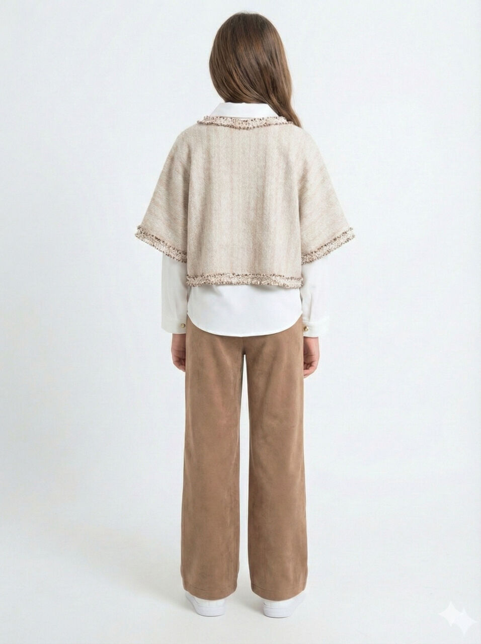 Kız Çocuk Alt Üst Takım 8-14 Yaş 4430 Ekru - Kahverengi - 2