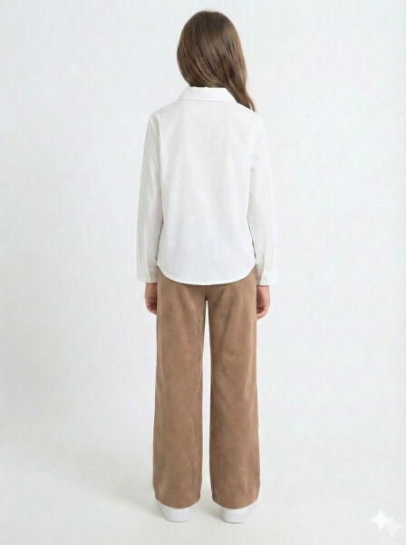 Kız Çocuk Alt Üst Takım 8-14 Yaş 4430 Ekru - Kahverengi - 4