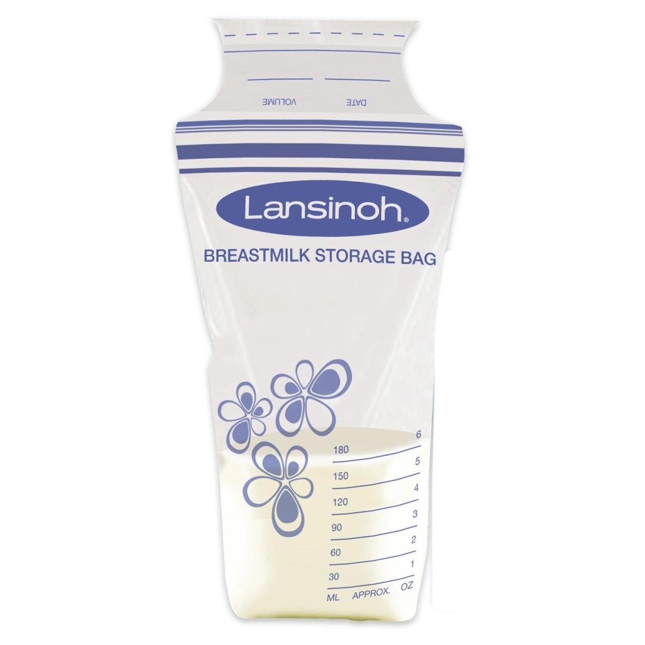 أكياس تخزين حليب الأم من لانسينوه، عبوة من 50 كيسًا - 3