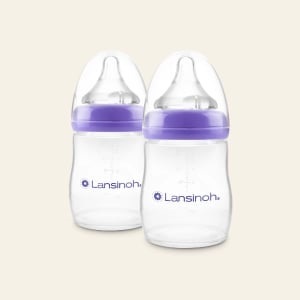 طقم زجاجات رضاعة أطفال من لانسينوه PP، قطعتان × 160 مل - 2