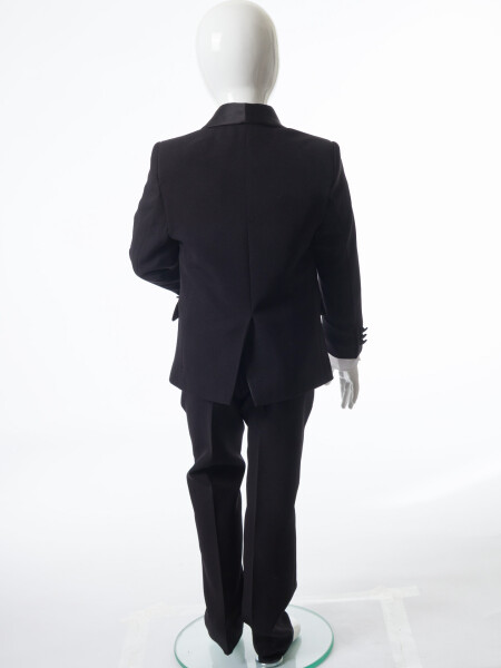 Erkek Çocuk 4'lu Papyonlu Takım Elbise 3-6 Yaş 4165 Siyah - 9