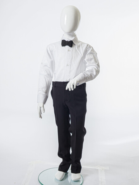 Erkek Çocuk 4'lu Papyonlu Takım Elbise 3-6 Yaş 4165 Siyah - 15