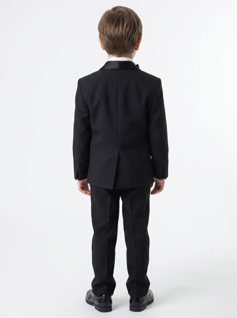 Erkek Çocuk 4'lu Papyonlu Takım Elbise 3-6 Yaş 4165 Siyah - 4