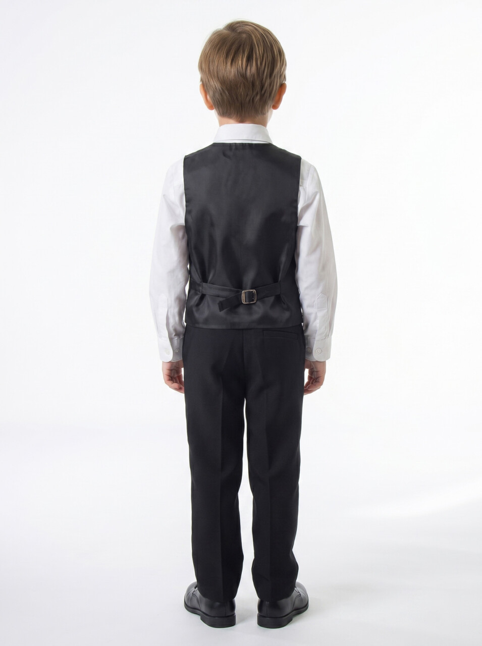 Erkek Çocuk 4'lu Papyonlu Takım Elbise 3-6 Yaş 4165 Siyah - 6