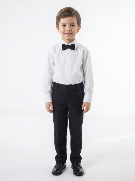 Erkek Çocuk 4'lu Papyonlu Takım Elbise 3-6 Yaş 4165 Siyah - 7