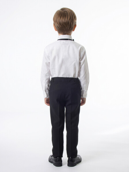 Erkek Çocuk 4'lu Papyonlu Takım Elbise 3-6 Yaş 4165 Siyah - 8