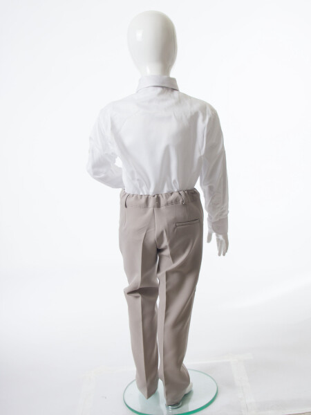 Erkek Çocuk 4'lu Papyonlu Takım Elbise 3-6 Yaş 4165 Vizon - 12