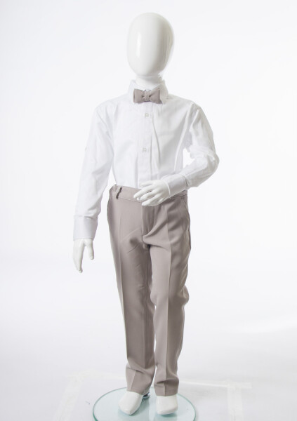 Erkek Çocuk 4'lu Papyonlu Takım Elbise 3-6 Yaş 4165 Vizon - 13