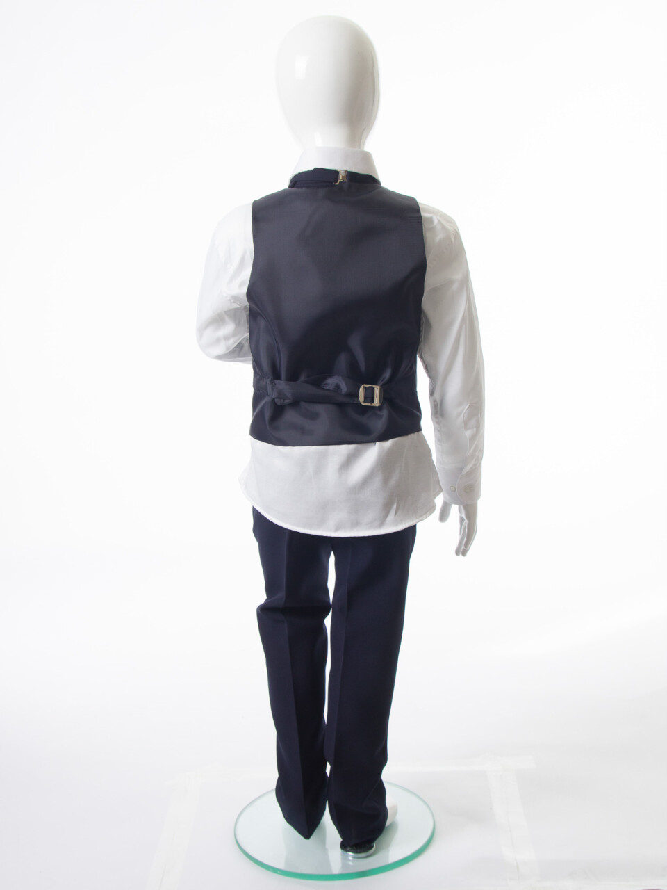 Erkek Çocuk 4'lu Papyonlu Takım Elbise 3-6 Yaş 4165 Lacivert - 11