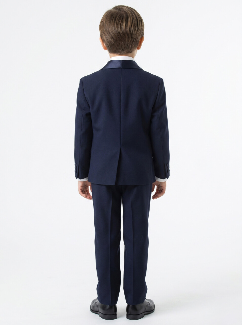 Erkek Çocuk 4'lu Papyonlu Takım Elbise 3-6 Yaş 4165 Lacivert - 3