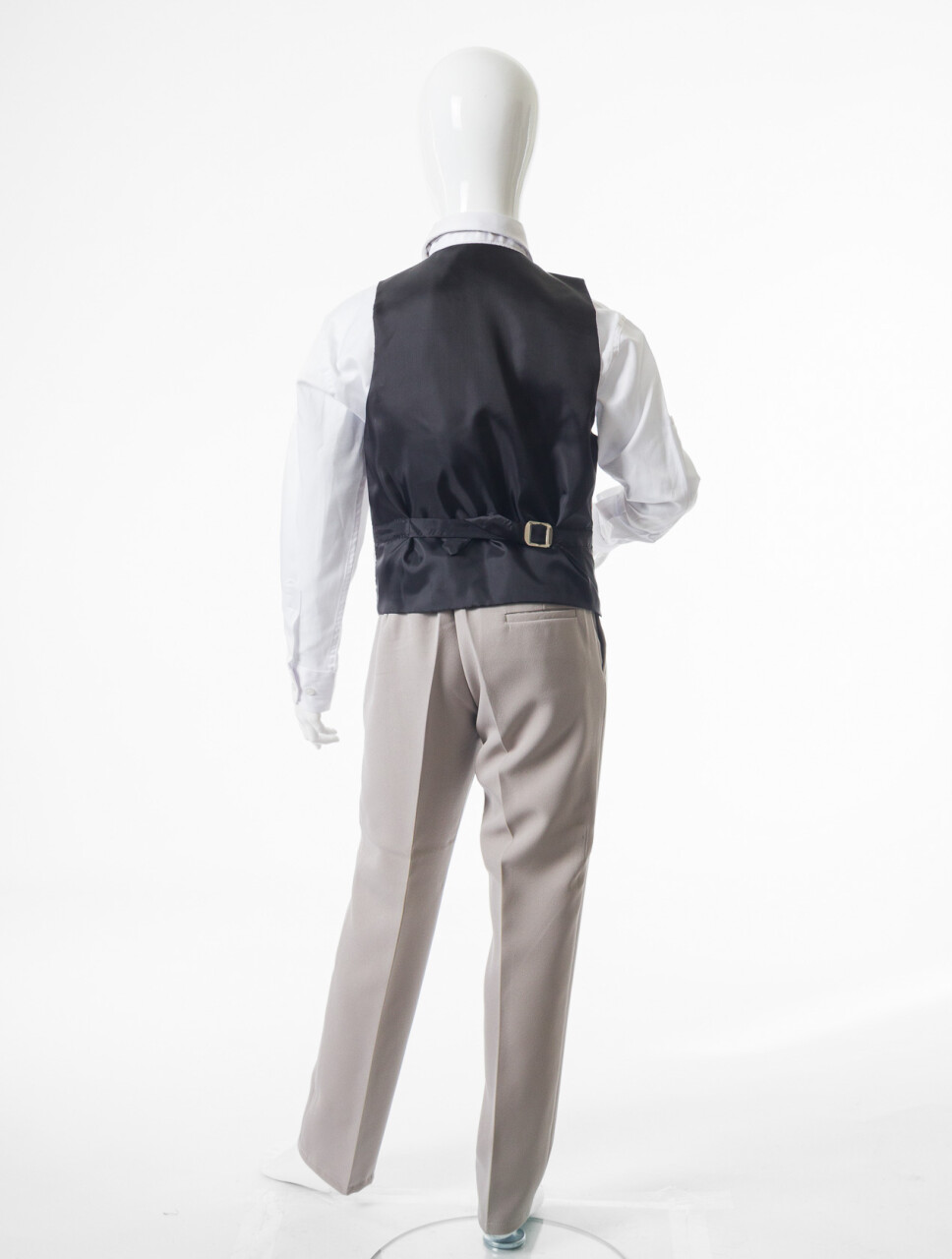 Erkek Çocuk Papiyonlu 4'lü Takım Elbise 7-10 Yaş 4166 Vizon - 8