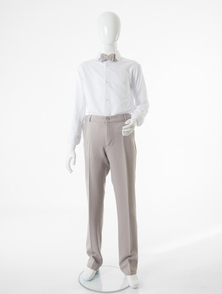 Erkek Çocuk 4'lu Takım Elbise 11-14 Yaş 4167 Vizon - 11