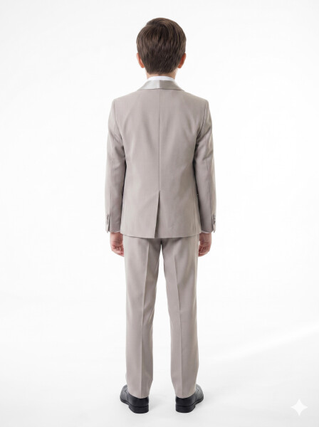 Erkek Çocuk 4'lu Takım Elbise 11-14 Yaş 4167 Vizon - 3