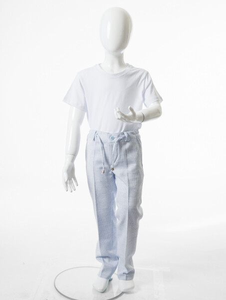 Erkek Çocuk 3'lü Takım Elbise 3-6 Yaş 4162 Açik Mavi - 7