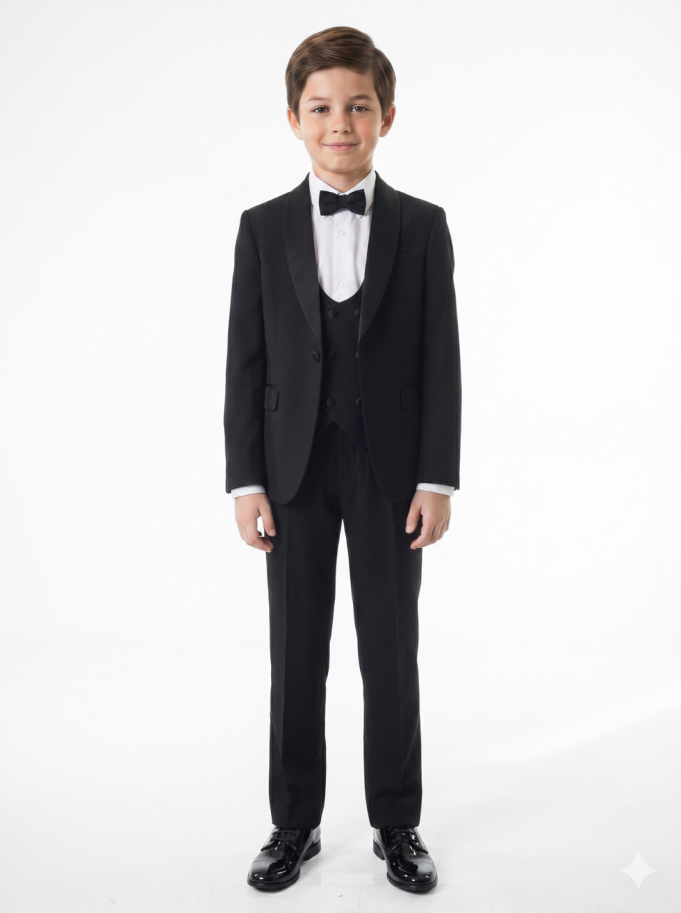 Erkek Çocuk 4'lu Takım Elbise 11-14 Yaş 4167 Siyah - 1