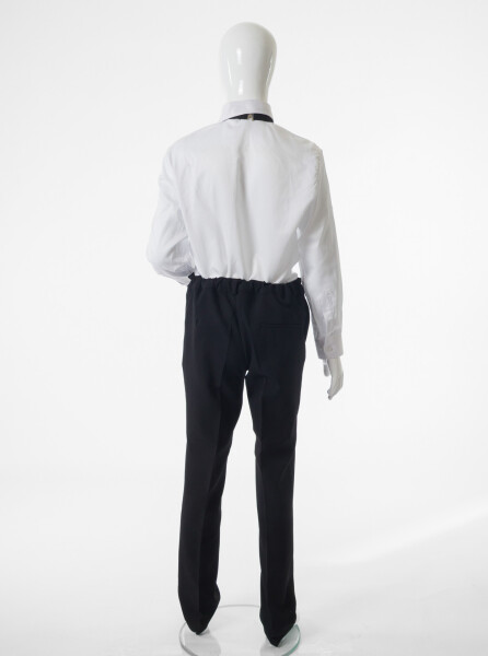 Erkek Çocuk 4'lu Takım Elbise 11-14 Yaş 4167 Siyah - 12