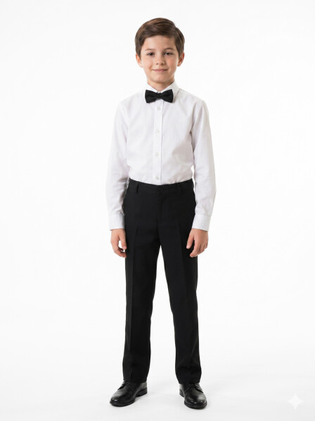 Erkek Çocuk 4'lu Takım Elbise 11-14 Yaş 4167 Siyah - 6