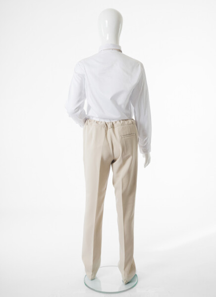 Erkek Çocuk 4'lu Takım Elbise 11-14 Yaş 4167 Bej - 12