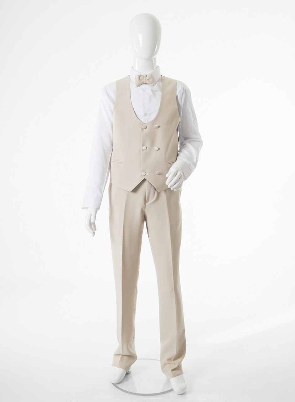 Erkek Çocuk 4'lu Takım Elbise 11-14 Yaş 4167 Bej - 10