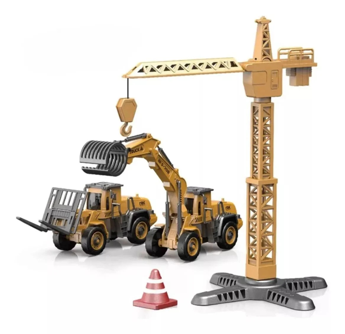 Mega Vinç Kepçe Kırıcı Montaj İnşaat Seti - 1