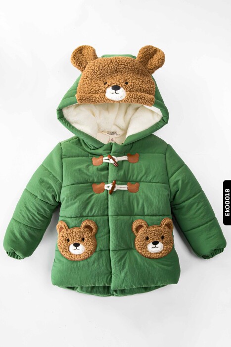 Erkek Çocuk Mont 1-5 Yaş 51321 Yeşil - 1