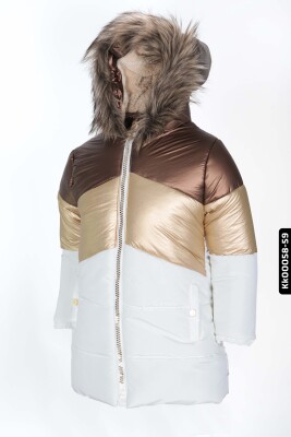 Kız Çocuk Mont 6-9 Yaş 22474 Altın - 2