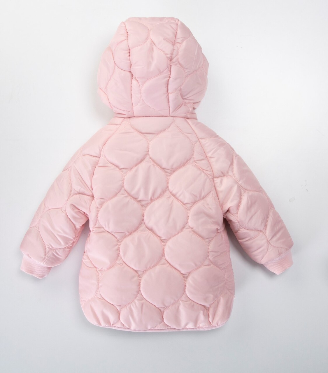 Çift Taraflı İçi Polarlı Rüzgar Geçirmez Kapüşonlu Şişme Kız Çocuk Mont 2-6 Yaş 50316 Pembe - 2