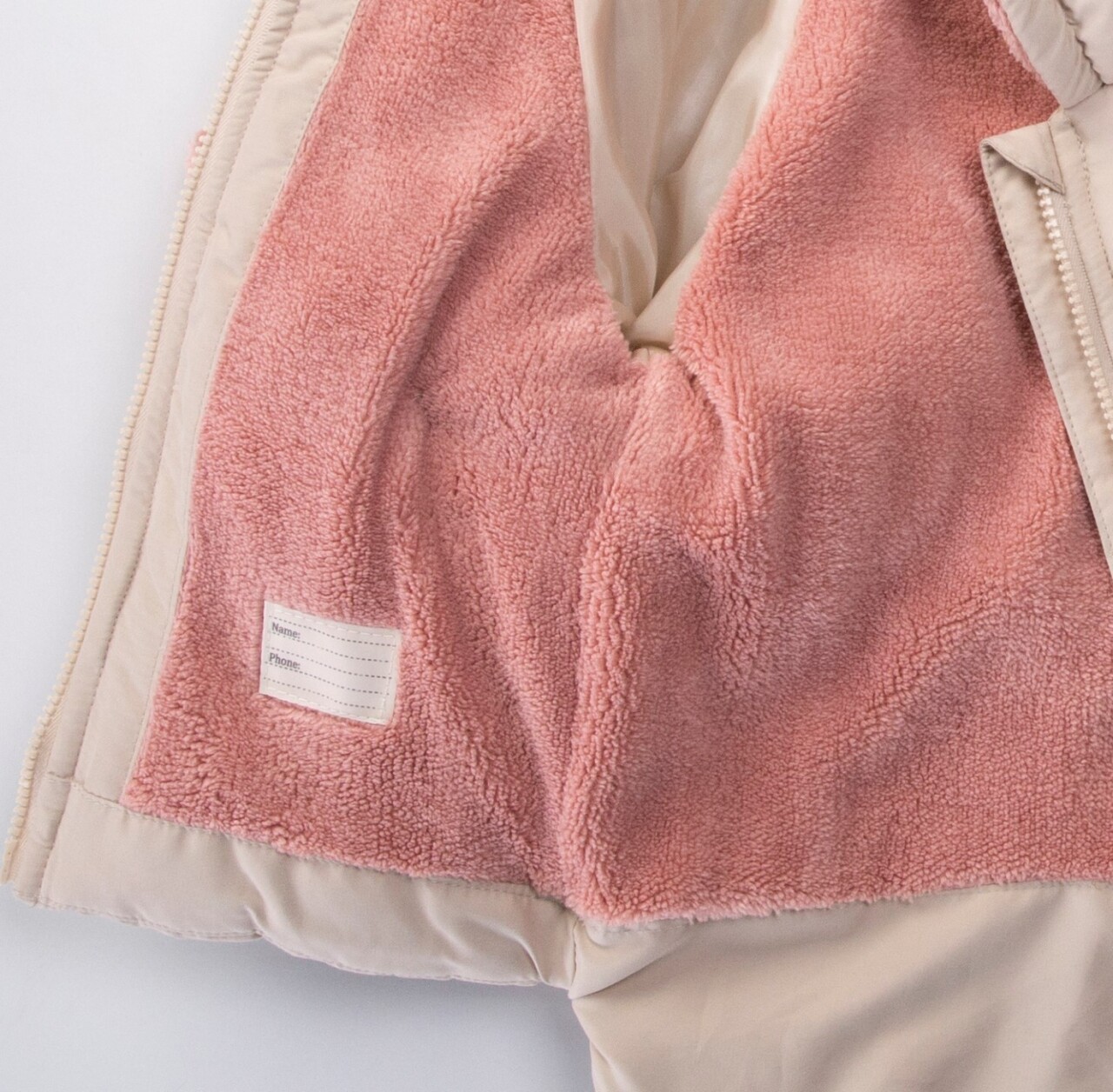 Su Ve Rüzgar Geçiemez Kapüşonlu Şişme Peluş Kışlık Kız Çocuk Mont 2-6 Yaş 50327 Bej - 4