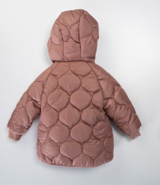 Çift Taraflı İçi Polarlı Rüzgar Geçirmez Kapüşonlu Şişme Kız Çocuk Mont 2-6 Yaş 50316 Gül Kurusu - 3