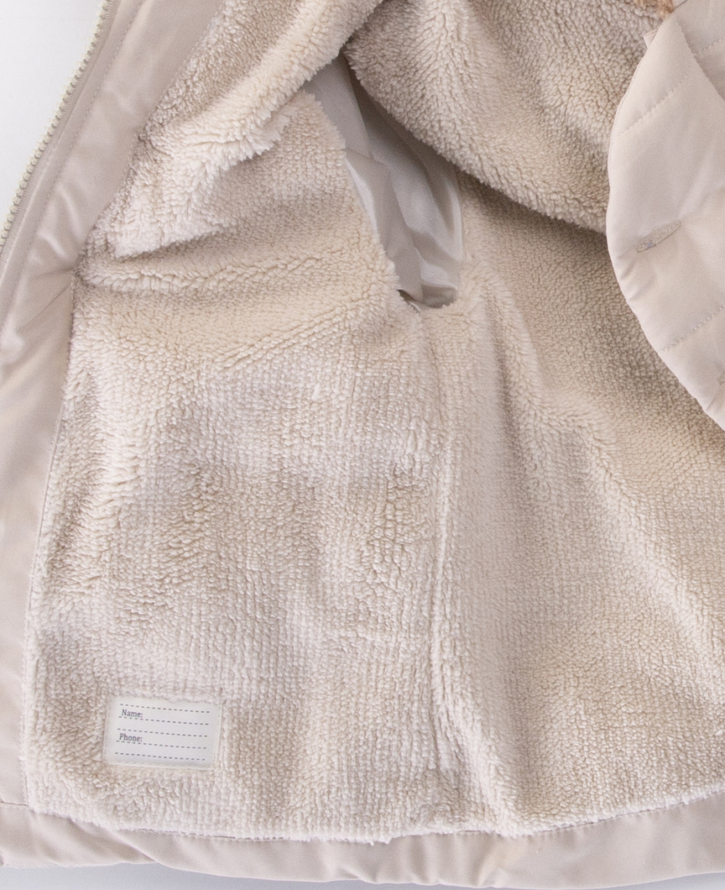 İçi Polarlı Cepli Kapüşonlu Şişme Kışlık Erkek Çocuk Mont 2-6 Yaş 51414 Bej - 4